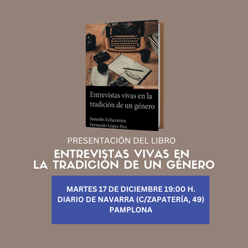 Presentación del libro "Entrevistas vivas en la tradición de un género". 